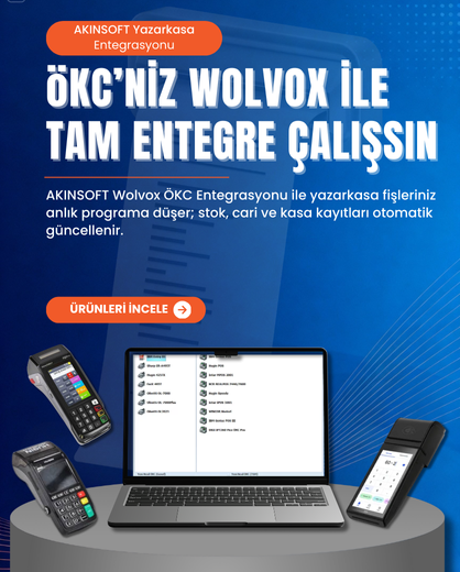 Akınsoft Wolvox ÖKC Entegrasyonu