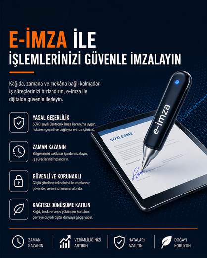E-İmzanız Dakikalar İçinde Hazır